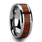 Мужское Винтажное кольцо из карбида вольфрама Koa, 8 мм, обручальное кольцо Eternity, массивные ювелирные изделия, размер 6-13