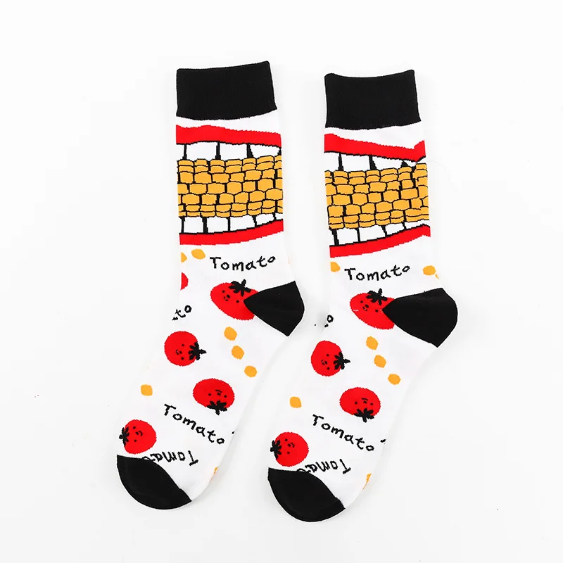 [WPLOIKJD] Harajuku новые продукты корейский стиль модные мужские хлопковые носки с героями мультфильмов удобные креативные носки Skarpetki Sokken - Цвет: 5