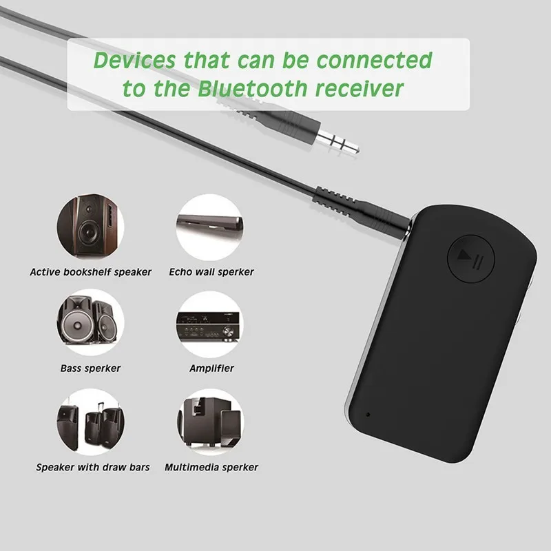 Bluetooth V4.2 аудио приемник для автомобиля стерео беспроводной 3 5 мм RCA Aux адаптер Hi Fi