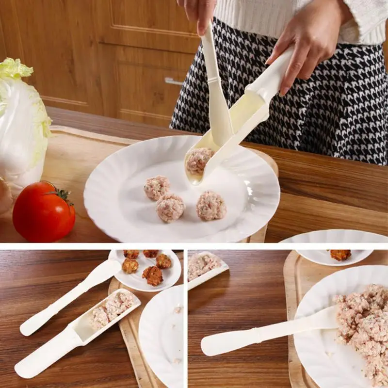 Кухонный маленький инструмент DIY Meatball производитель рыбных шариков ложка для
