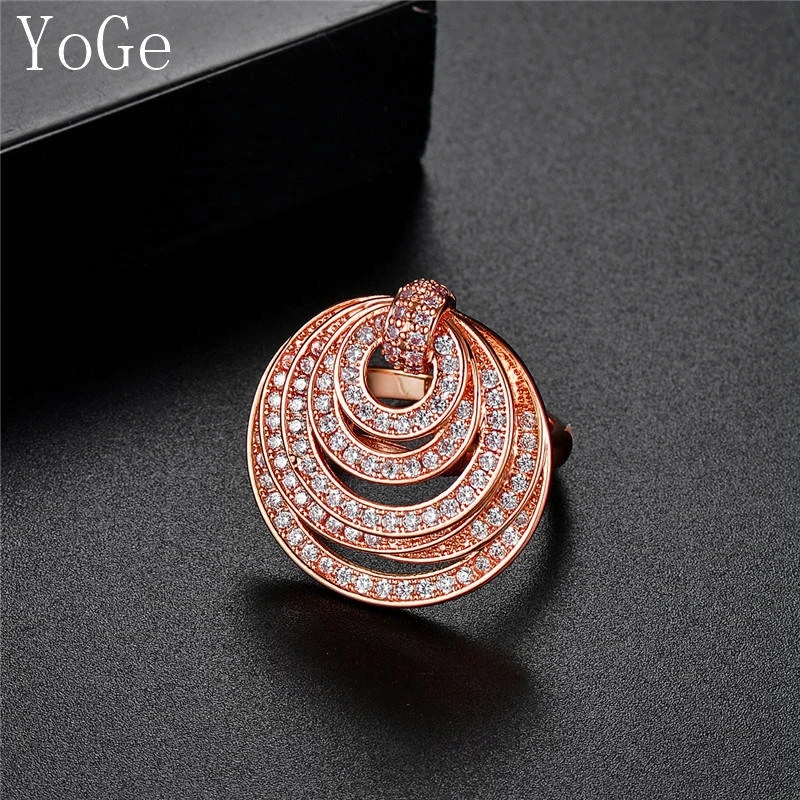 Ювелирные изделия YoGe для свадьбы и вечеринки R9784Fashion AAA CZ модное Композитное