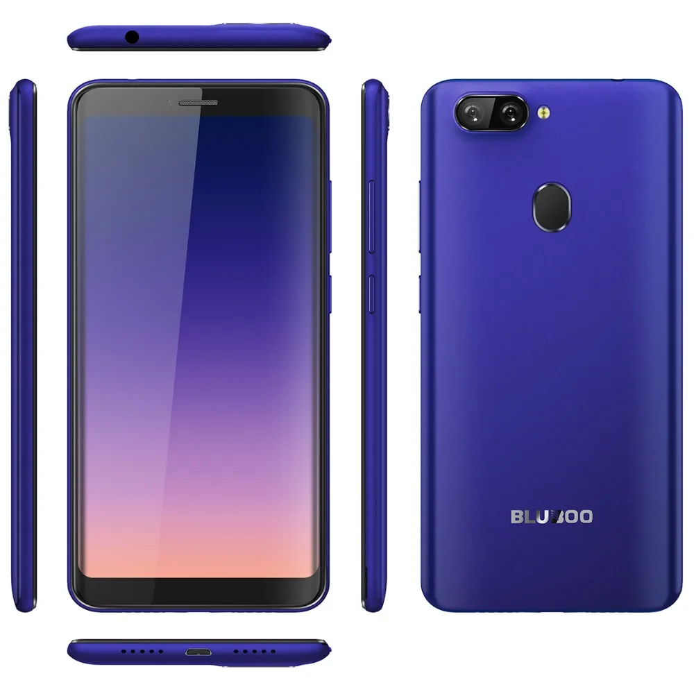 Bluboo D6 pro 4G LTE Android 8 1 5 дюймов MTK6739V четырехъядерный ГГц сканер отпечатка пальца 2 Гб