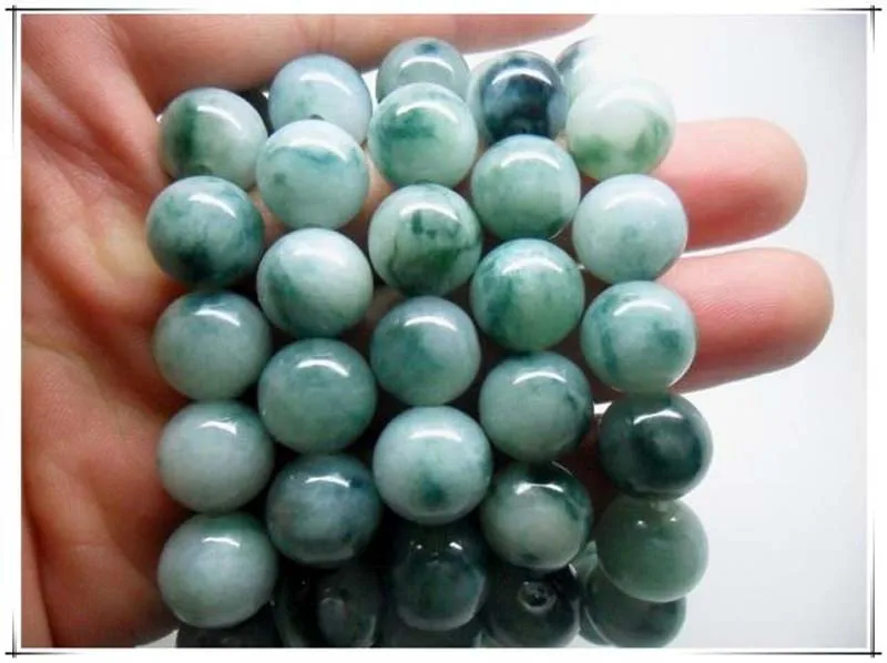 100% Нефрит грузовой браслет плавающий синий цветок женский мужской ледяной