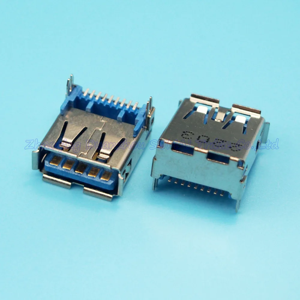USB 3 0 гнездо AF не раковина плата SMT USB3.0 разъем 9PIN интерфейс | Электроника