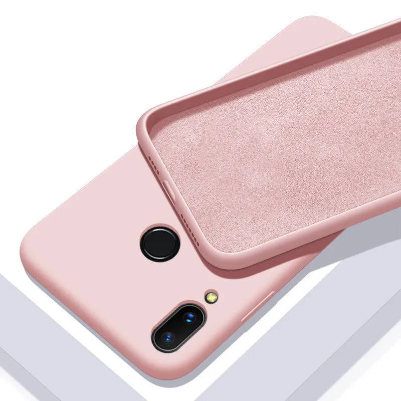 Pink Чехол Raugee для Realme 3 Pro Чехол-бампер противоударный жидкий силиконовый чехол-накладка для OPPO Realme 3 Realme3 Pro X Lite прочный Чехол - Цвет: Pink