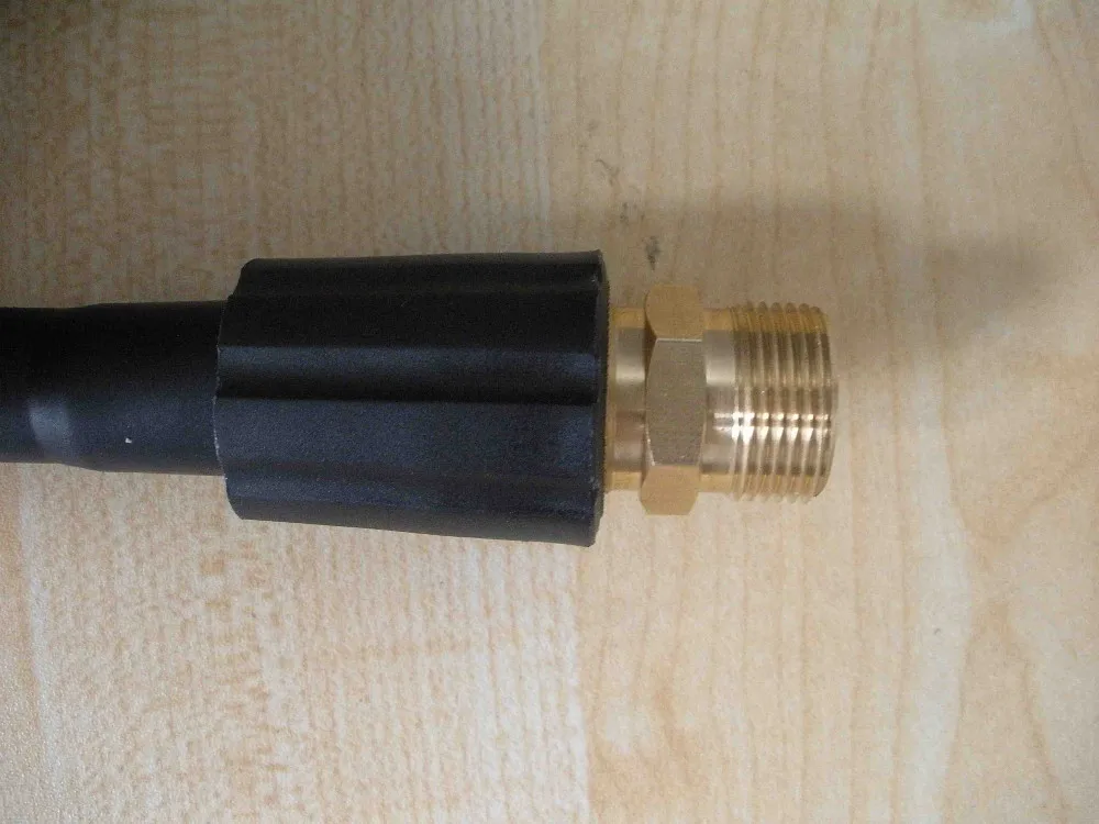 Шланг для автомойки 10 м 400 бар 5800PSI два конца M22 * 1 5*15 мм с бесплатным разъемом шланг