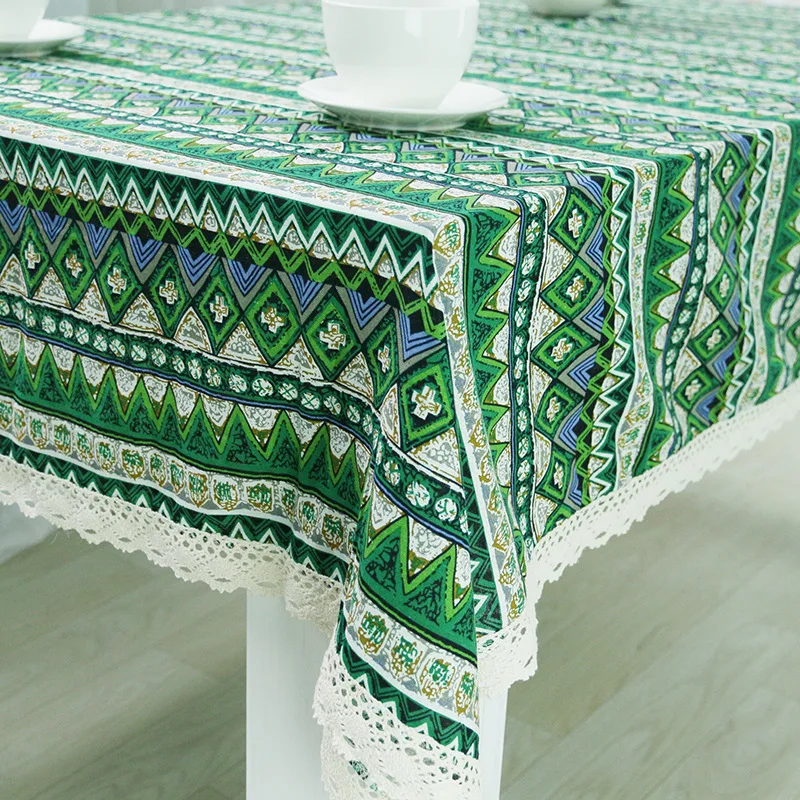 Настольная скатерть в богемном стиле 140x140 см|table cloth|tablecloth geometriccloth table cloths |