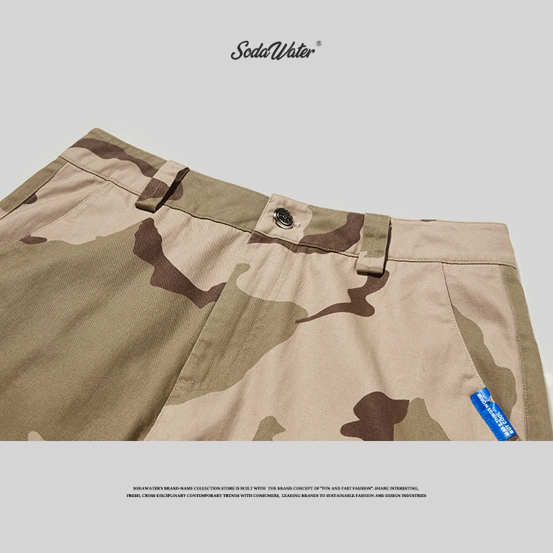 Брюки-карго SODA WATER мужские камуфляжные тактические с карманами 93310 W 2019 | Мужская