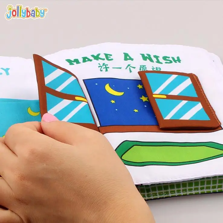 1 шт. jollybaby английская тканевая книга для новорожденных Колыбельная и goodnight раннее