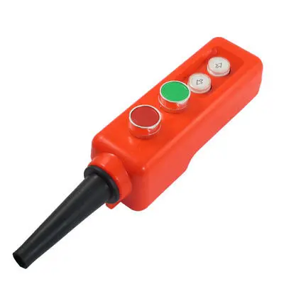 

Hoist Red Green Cap 1NO 1NC Momentary Crane Pushbutton Switch 660V 10A