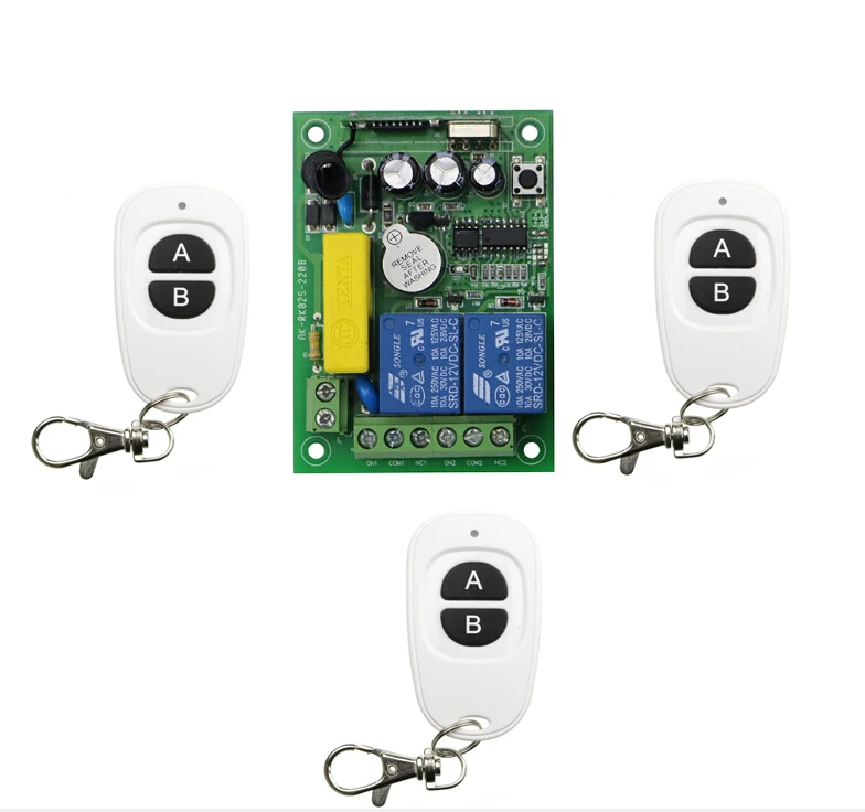 Беспроводной пульт дистанционного управления 2 канала 220 В перем. Тока 1 приемник +