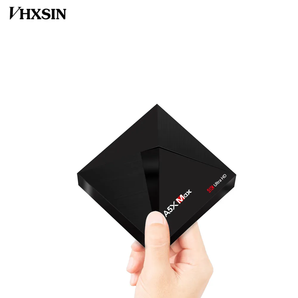 VHXSIN 20 шт./лот A5X Max Smart Android 9 0 TV Box RK3328 4K VP9 H.265 HDR10 USB3.0 4 ГБ 16 32 ГБ|ТВ-приставки и