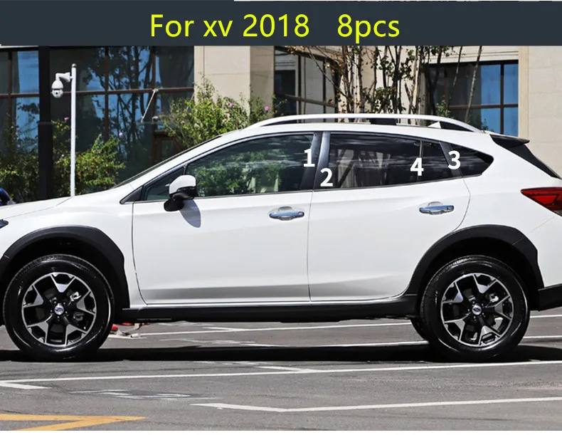 Наружные украшения PC средний столб окно защитный чехол для Subaru Forester XV 2008 09 10 11 121314 15 16 17 18 CA173