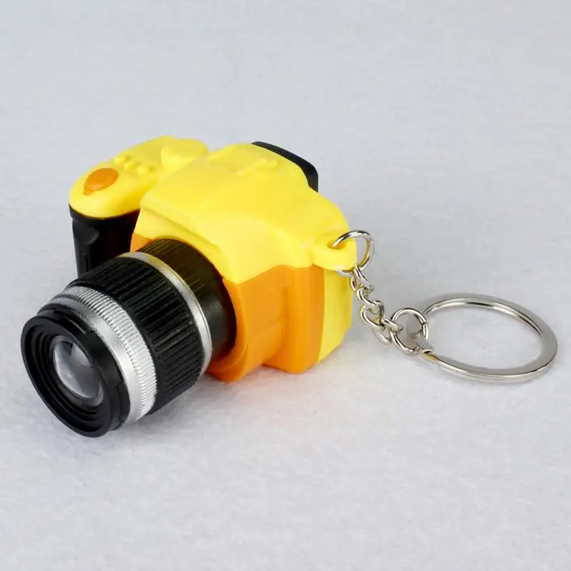 1PC Stylish Fancy Creative Camera Led Keychains With Sound LED Flashlight Key Chain Toy Ring Amazing Gift Keychain | Украшения и