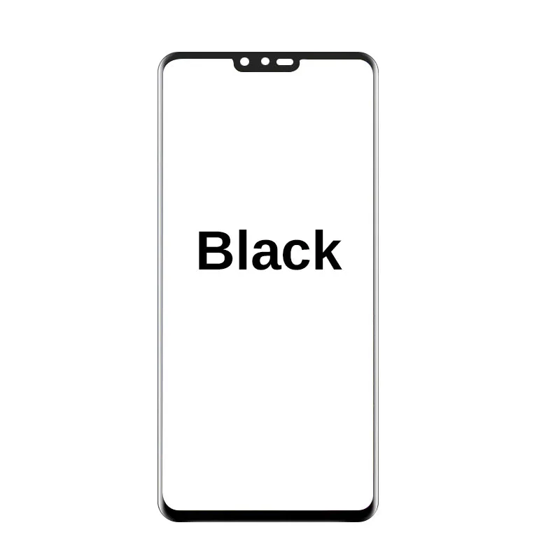 black Закаленное Стекло полное покрытие для LG V50 V40 V30 V20 Экран протектор для LG G8 Q6 Q7 плюс G6 G7 K7 K8 K10 Stylus4 с уровнем твердости 9H твердость пленки - Цвет: black