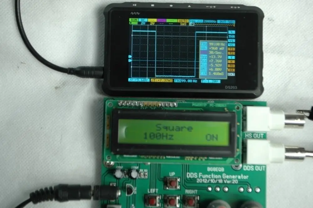 Генератор сигналов с подсветкой DDS модуль синусоидального прямоугольного