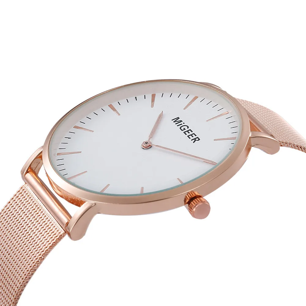 

Wholesale Classic Women's Men's Wrist Watch Steel Strap Quartz Casual Watches