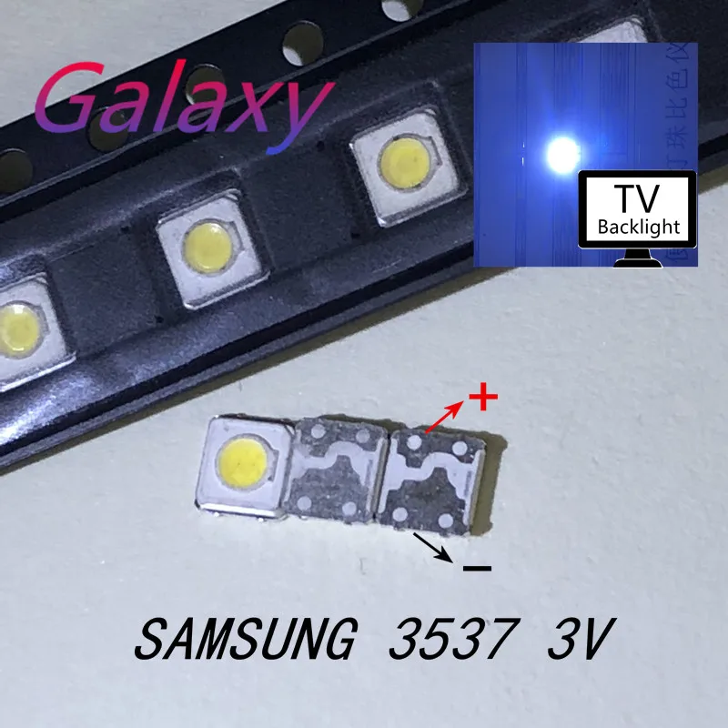 500 шт. LED 3537 3535 светового бисера холодный белый высокой мощности 1 Вт 3В 110LM для SAMSUNG