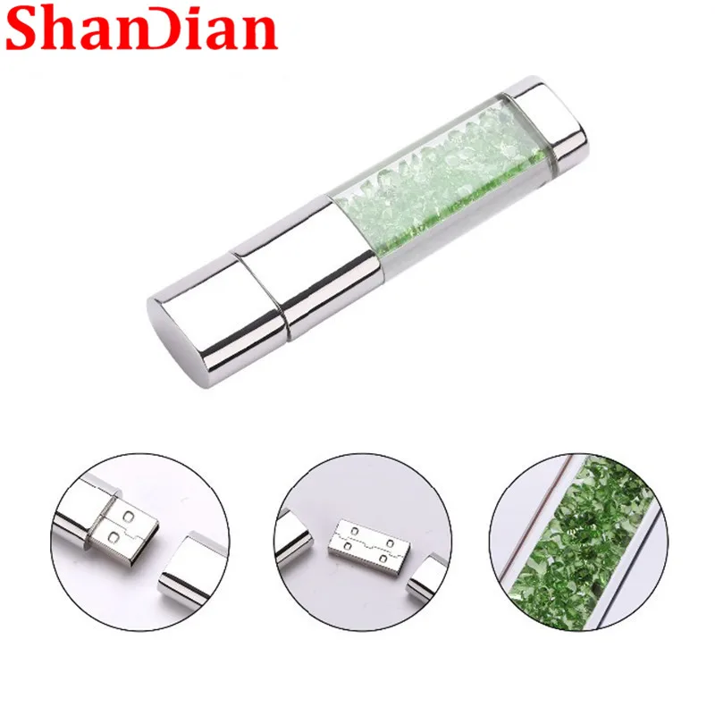 SHANDIAN/оптовая продажа стразы ленты флешки usb 2 0 32 ГБ/16 ГБ/4 ГБ крышка чехол для флеш