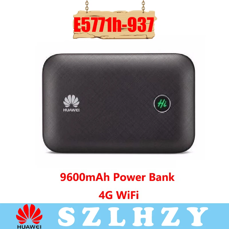 Открыл huawei E5771 E5771h-937 9600 mAh Мощность банк 4G LTE Беспроводной маршрутизатор модем мобильного доступа карман автомобилей, Wi-Fi PK e5577 E5786