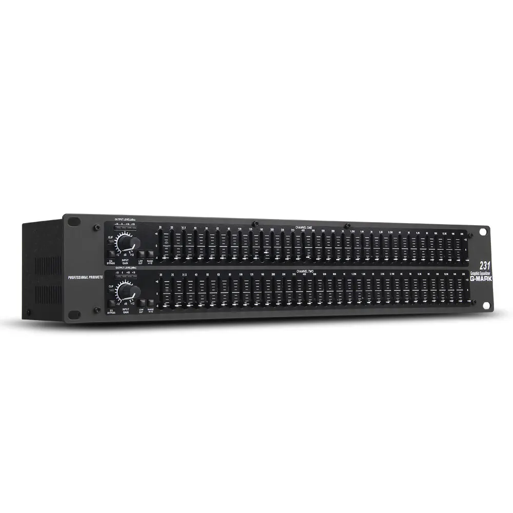 G-MARK EQ 231 Профессиональный эквалайзер, обеспечивающий этап аналоговые двухканальный 31 Band стерео 231 EQ аудио сигнальных процессоров