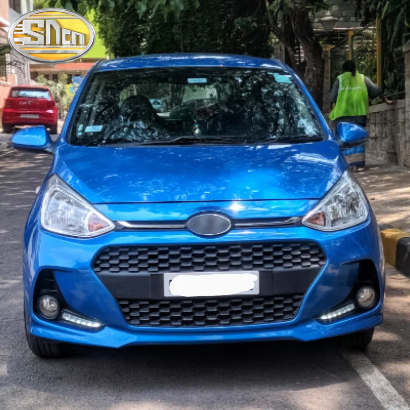 Для hyundai Grand I10 желтое реле сигнала поворота Водонепроницаемый ABS автомобиль DRL 12 В светодиодный дневной свет дневного света