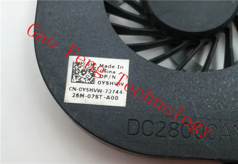 Охлаждающий вентилятор для ноутбука DELL Inspiron 15R 5520 5525 7520 VOSTRO 3560 SUNON MF60120V1-C530-G99 0Y5HVW