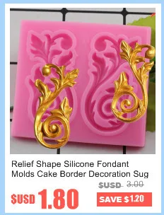 Sugar Craft Cake Vintage Relief Border Silicone Mold Fondant Mold Cake Decorating Tools Chocolate Gumpaste Molds Baking Moulds