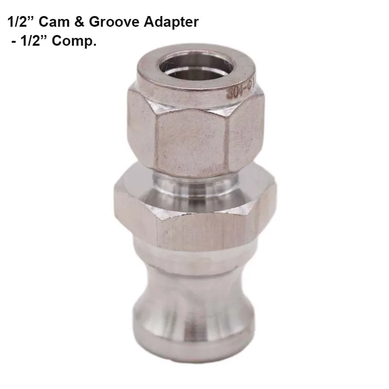 Brewer's 1/" Camlock Быстрый разъединитель Cam& Groove фитинг Homebrew пивной насос трубы