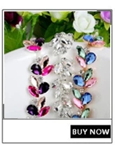 1 ярд/лот 3 ряда пришить Лента Из Бисера Смешанный цвет DIY Bling Rhinestone цепь свадебная одежда украшение ручной работы