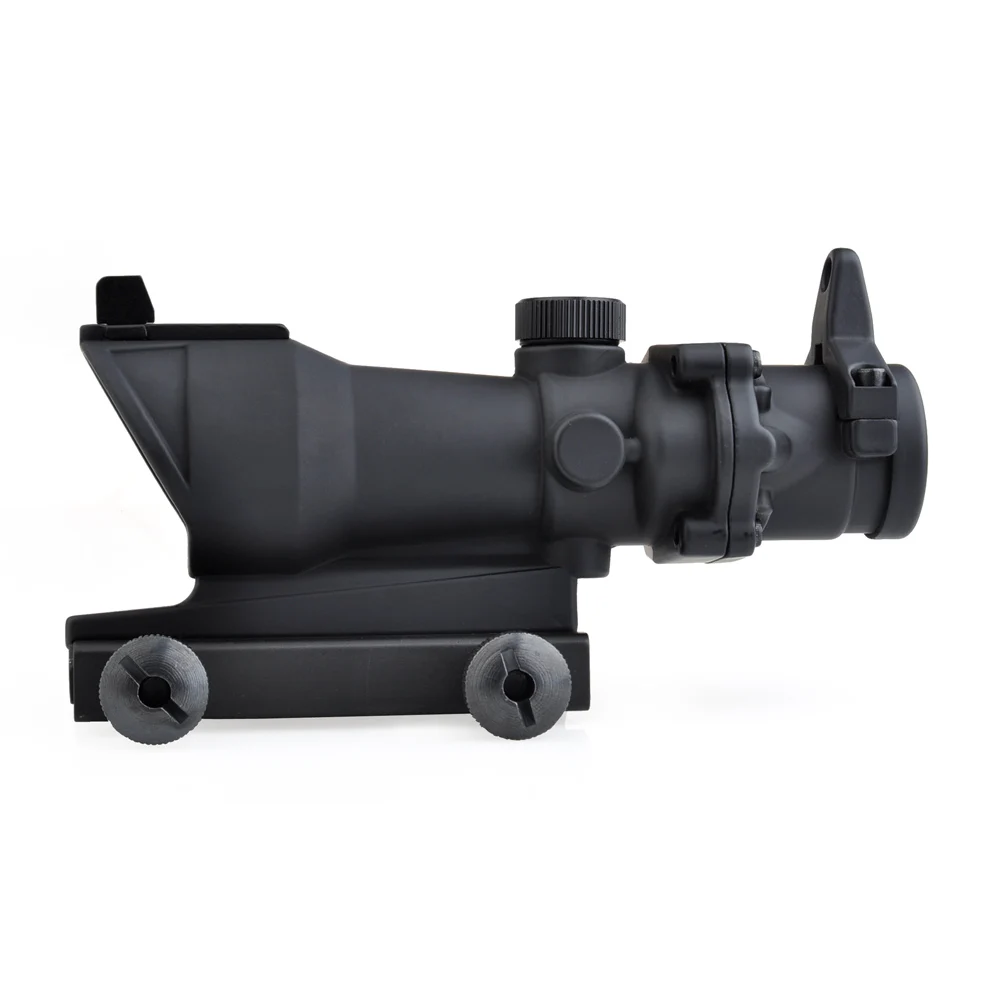 Тактический прицел aim Red Dot Железный Оптический Прицел ACOG 4x32 оптический прицел красный/зеленый сетка с креплением для длинного снайпера