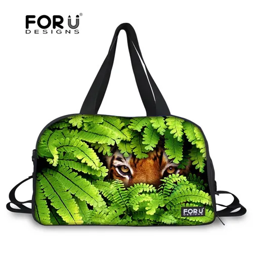 C0023T FORUDESIGNS/нейлоновая спортивная сумка в зеленых джунглях с животными; Мужская спортивная сумка; спортивная сумка для тренировок; спортивная сумка для фитнеса; сумка для тренировок - Цвет: C0023T