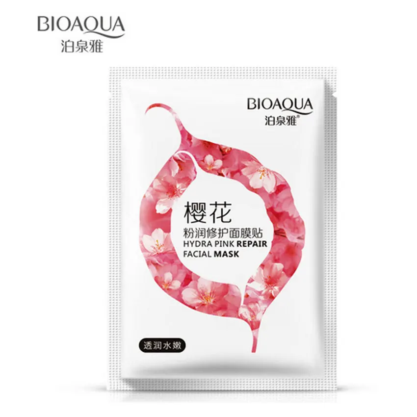 BIOAQUA Вишневый экстракт для лица отбеливающая маска Увлажняющий длительное увлажнение Сакура маска уход за кожей