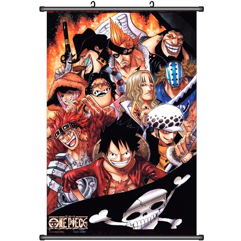 Аниме ONE PIECE Roronoa Зоро и Трафальгар Ло и нами и Тони Чоппер и сабо домашний Декор стены свиток Декоративные плакаты с картинками