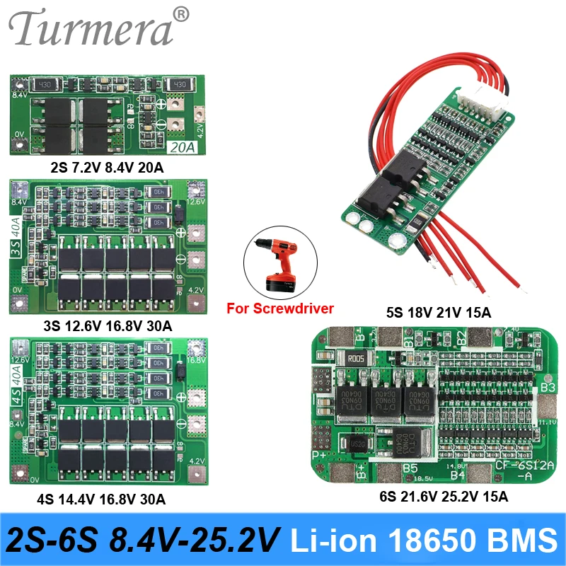 2S 3S 4S 5S 6S литий ионный аккумулятор 18650 зарядное устройство PCB BMS Защитная плата для