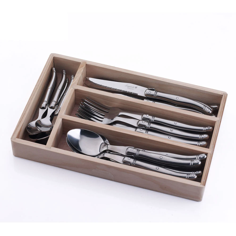 Набор столовых приборов из нержавеющей стали 24 шт. Европейский дизайн столовые