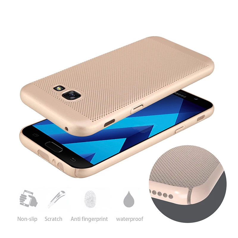 SemgCeKen чехол для samsung galaxy A3 A5 A7 2016 2017 A310 A510 A710 A320 A520 A720 дышащий жесткий телефона |