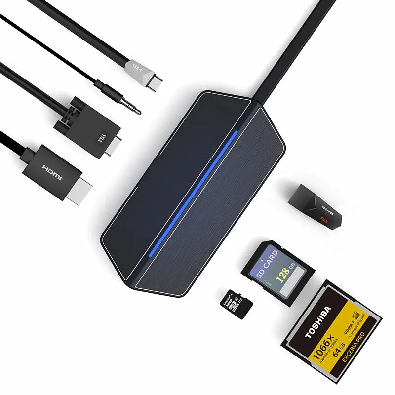 Конвертер HDMI в VGA Type c картридер RJ45 PD для Lenovo ideaPad 320 310 520s 720s 500 700 Miix 520 330 300