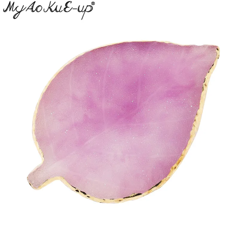 Leaf Purple Цветная хрустальная ресница, удлинительные клеевые кольца, акриловые отдельные накладные ресницы, клеевой держатель, кольцо, клей для ресниц, подставка, пигмент - Цвет: Leaf Purple