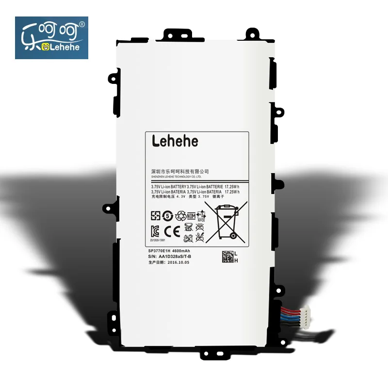 

Original LEHEHE SP3770E1H Battery for Samsung Tablet Tab Note 8.0 / 510 Note 8.0 3G GT-N5100 N5100 4600mAh with Tools