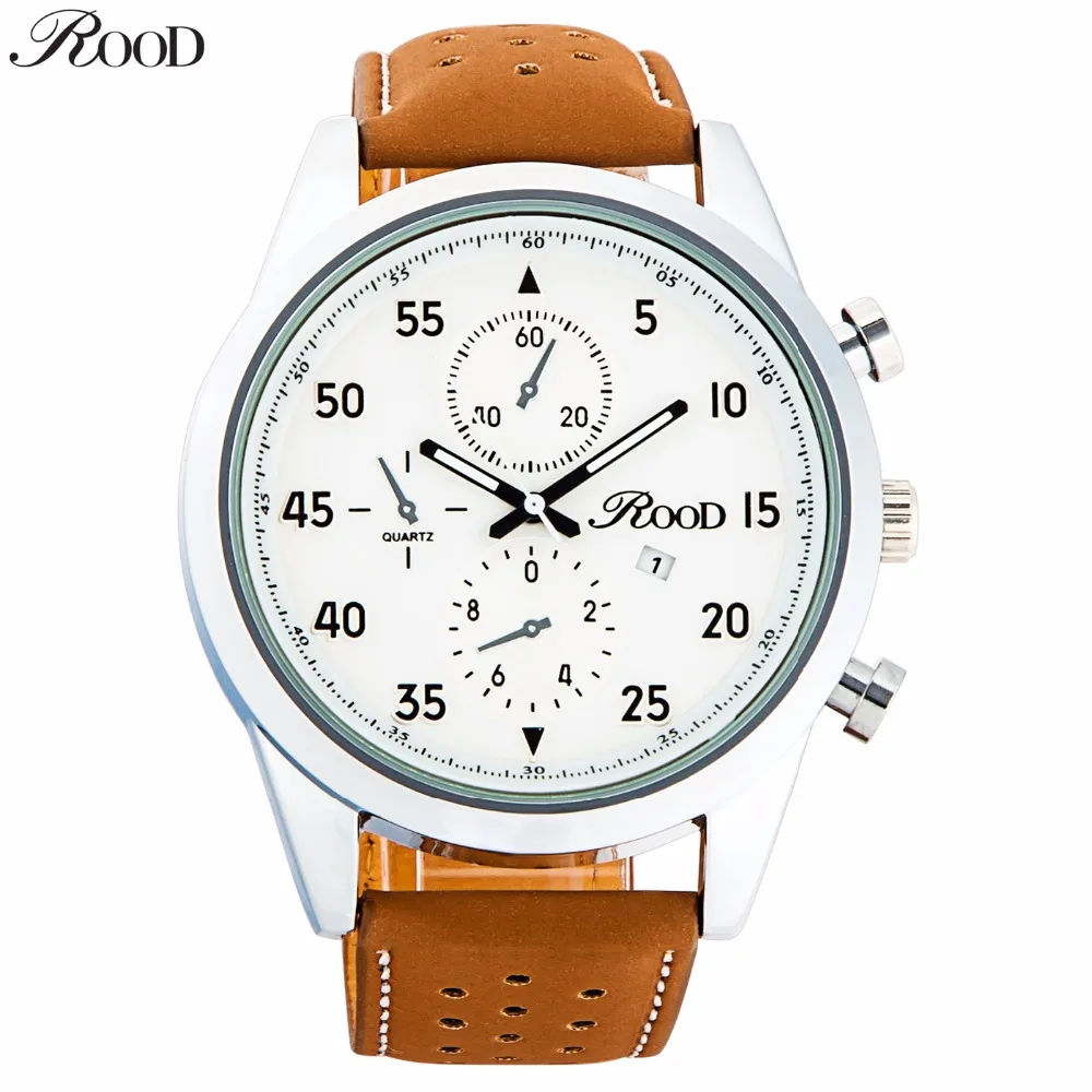 Новые мужские военная часы спорт Кварцевые Случайные старинные матовая кожа