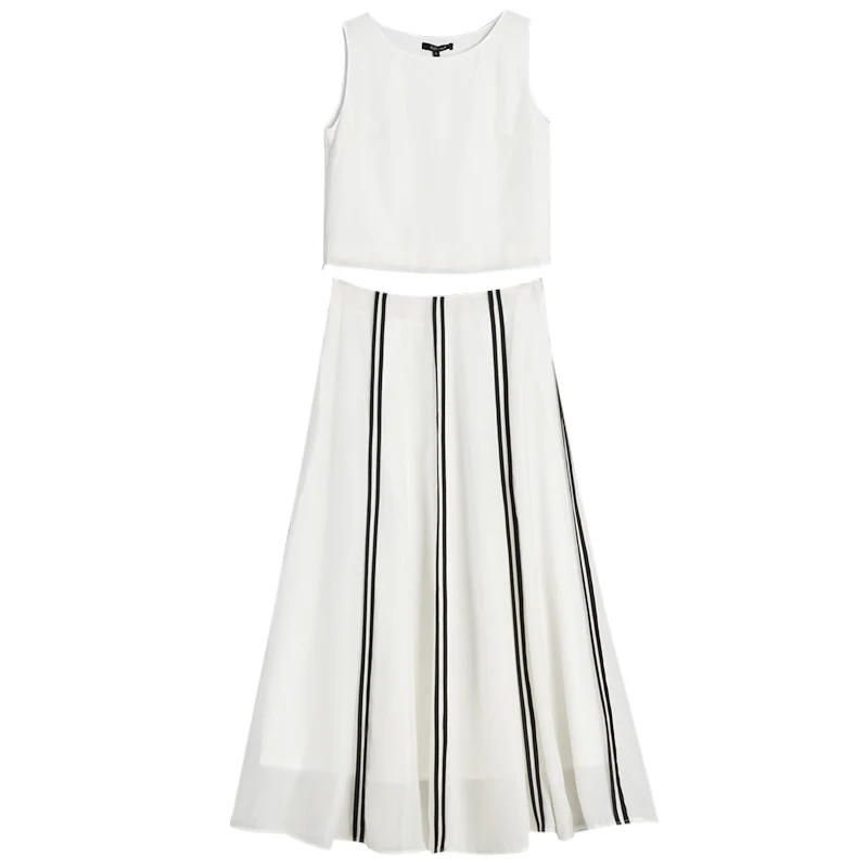 Длинное платье из двух частей женское летнее новинка 2019 года Корейская версия