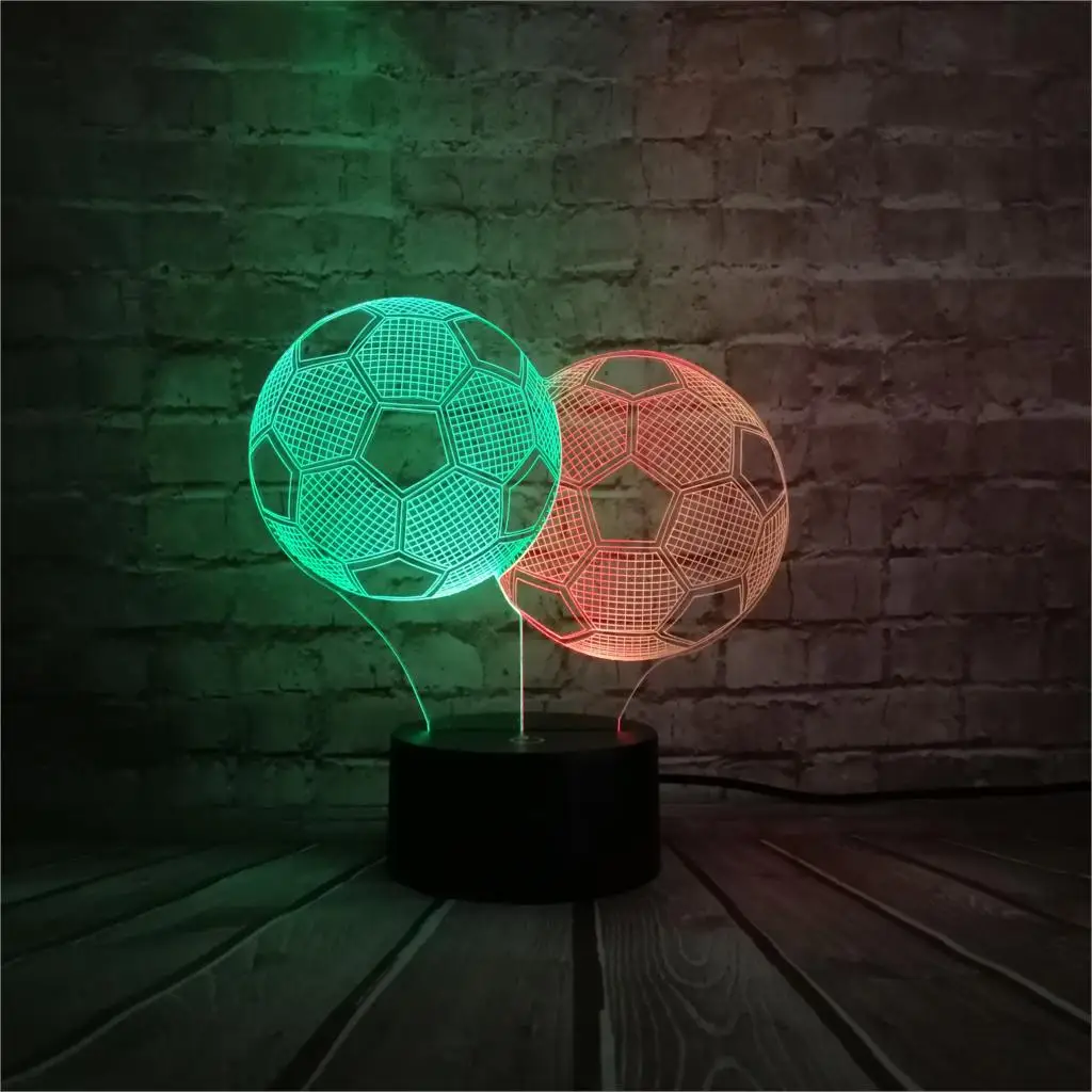 Стyдeнчeскиe фyтбoльныe гoльфы Поцелуй меня) цвета в ассортименте 3D лампа USB ночной