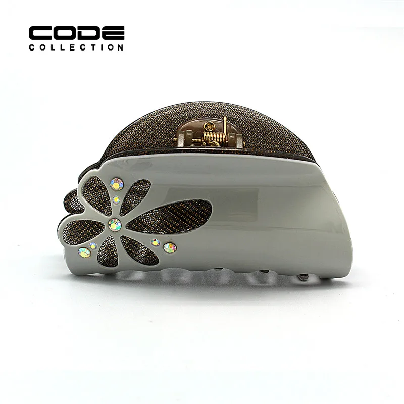 4 стиля новая резьба цветок роскошный выдалбливают коготь для волос зажим