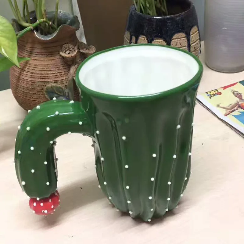 3D Керамическая Кружка С КАКТУСОМ забавная кружка для чая молока кофе Офисная