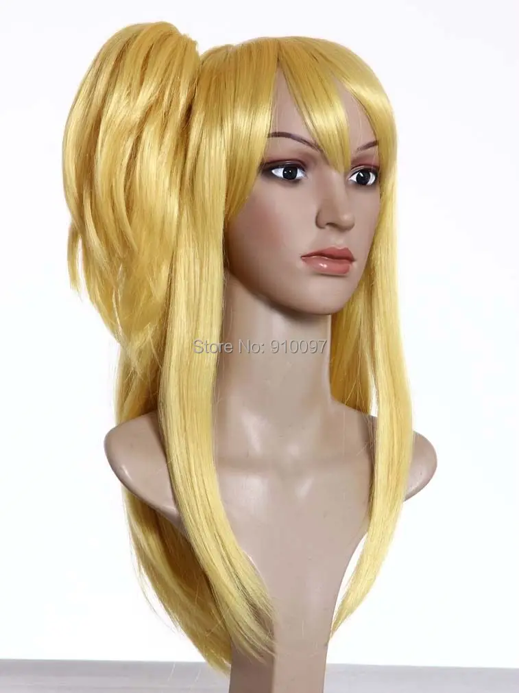 LHX320376P и P&gt&gt d2014 НОВЫЙ Горячий Fairy Tail Люси Средний Клип на Хвост Аниме Парик