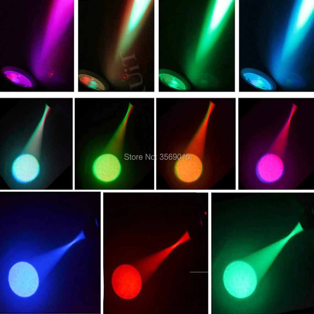 Pinspot LED Quad Color DMX 10 ватт красный зеленый синий белый отлично подходит для