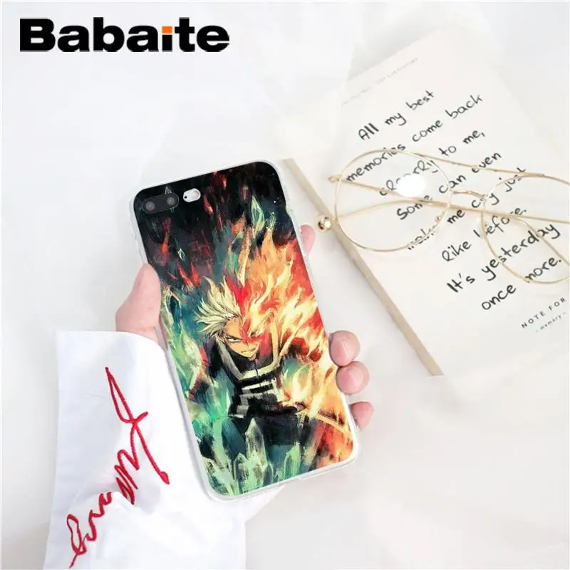 Babaite Dabi Boku no My Hero Academia TPU Soft Silicone Phone Case for iPhone 5 5Sx 6 7 7plus 8 8Plus X XS MAX XR 10 Case