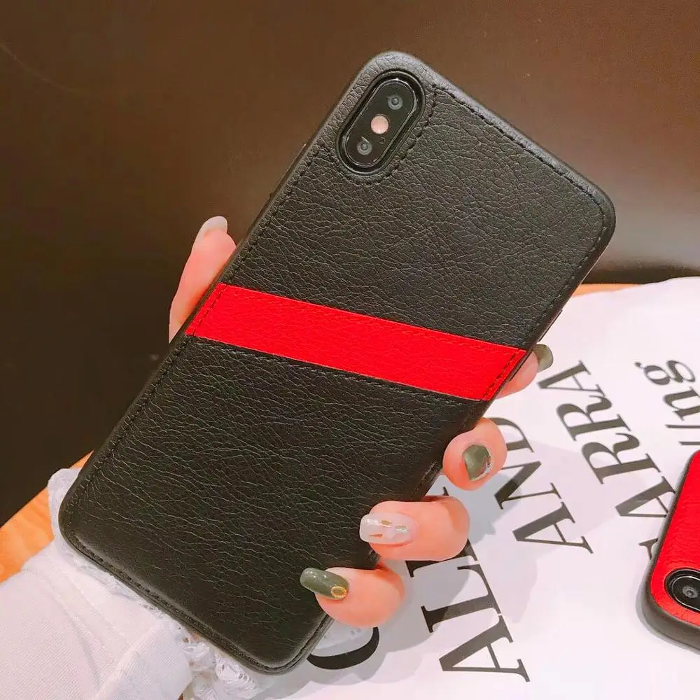 fashion Cover Case for iphone XR XS Max 3D PU Leatherwear Business Card slot phone cases X 8 7 plus 6 6S Plus |