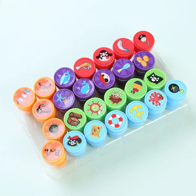 26 шт./компл. дети мультфильм штамп письмо алфавит пользовательские пластиковые